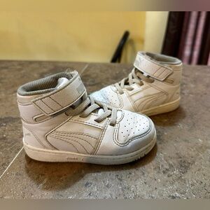 Puma Kids unisex White High-Top Sneakers